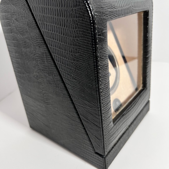 Renzo Romagnoli Black Crocco Leather Single Watch Wander Box RENZBO-045 - Picture 4 of 16